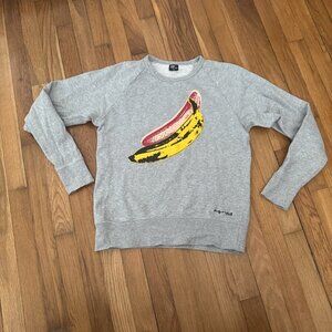SPRZNY Andy Warhol Pop Art Banana Sweatshirt Size XS